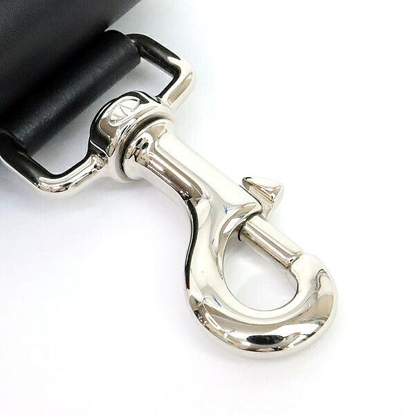 VALENTINO Leather AirPods Case Black White Logo