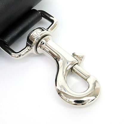 VALENTINO Leather AirPods Case Black White Logo