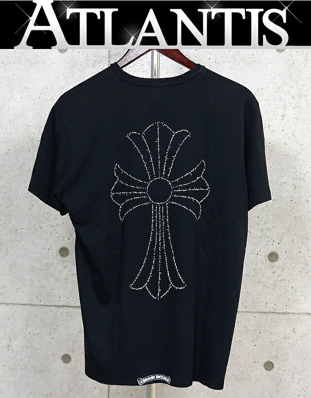 CHROME HEARTS Small Cross Logo T-Shirt Black Size M