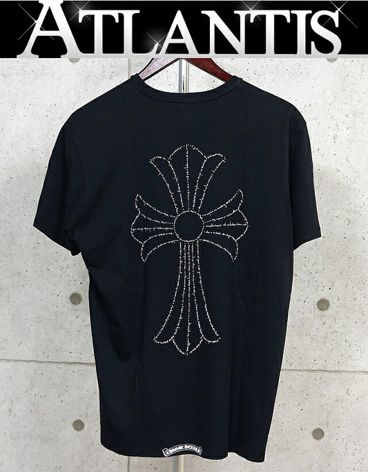 CHROME HEARTS Small Cross Logo T-Shirt Black Size M