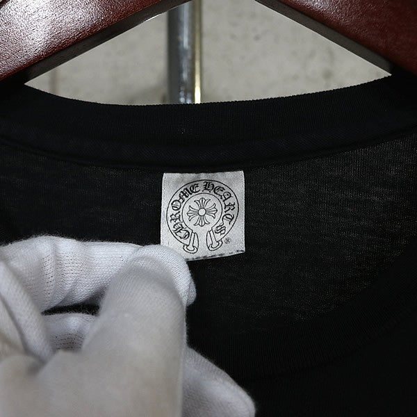 CHROME HEARTS Small Cross Logo T-Shirt Black Size M
