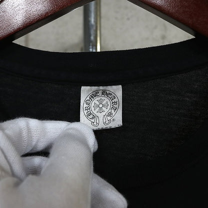 CHROME HEARTS Small Cross Logo T-Shirt Black Size M