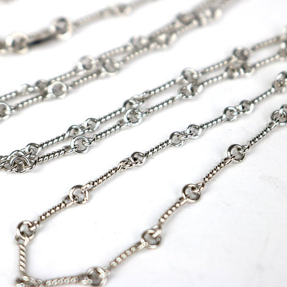 CHROME HEARTS Twist Chain Necklace White Gold Size ONE SIZE
