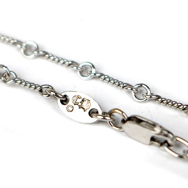 CHROME HEARTS Twist Chain Necklace White Gold Size ONE SIZE