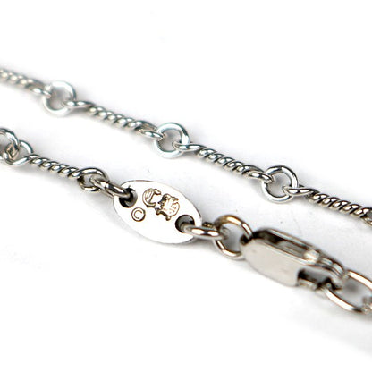 CHROME HEARTS Twist Chain Necklace White Gold Size ONE SIZE
