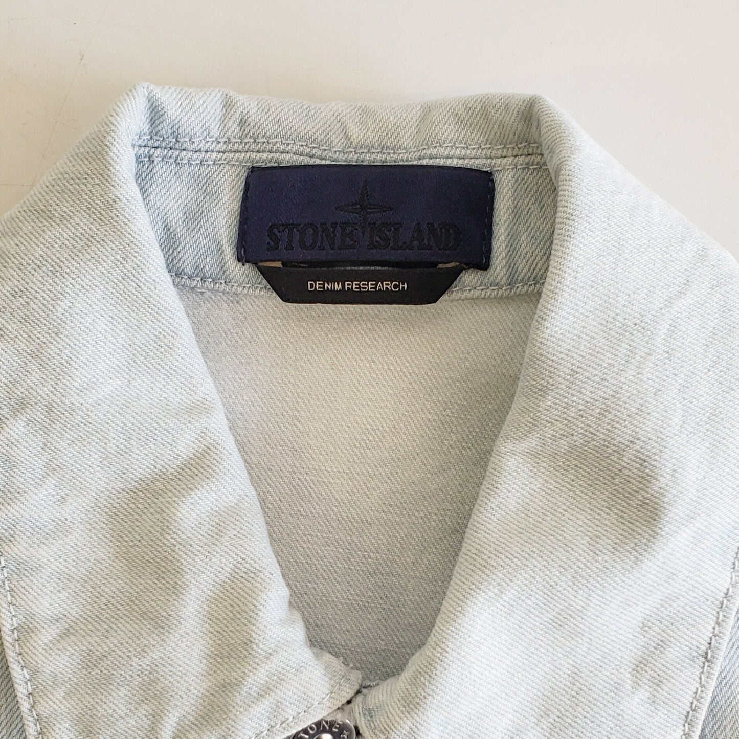 STONE ISLAND DENIM RESEARCH 26SS INDIGO DENIM-ULTRA BLEACHED JACKET Size S