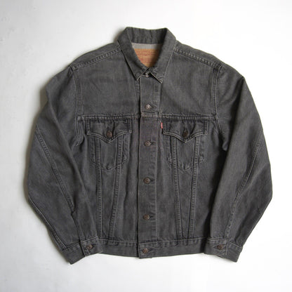Levi's 80s Black Denim Jacket Size 44