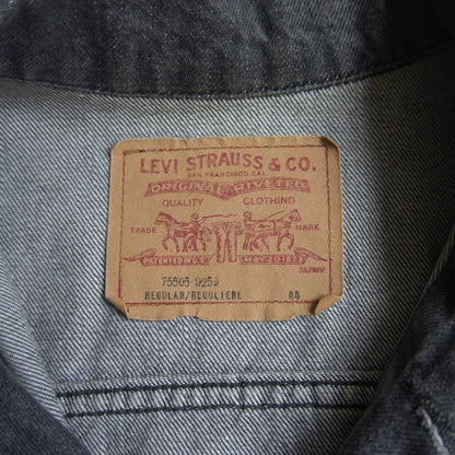 Levi's 80s Black Denim Jacket Size 44