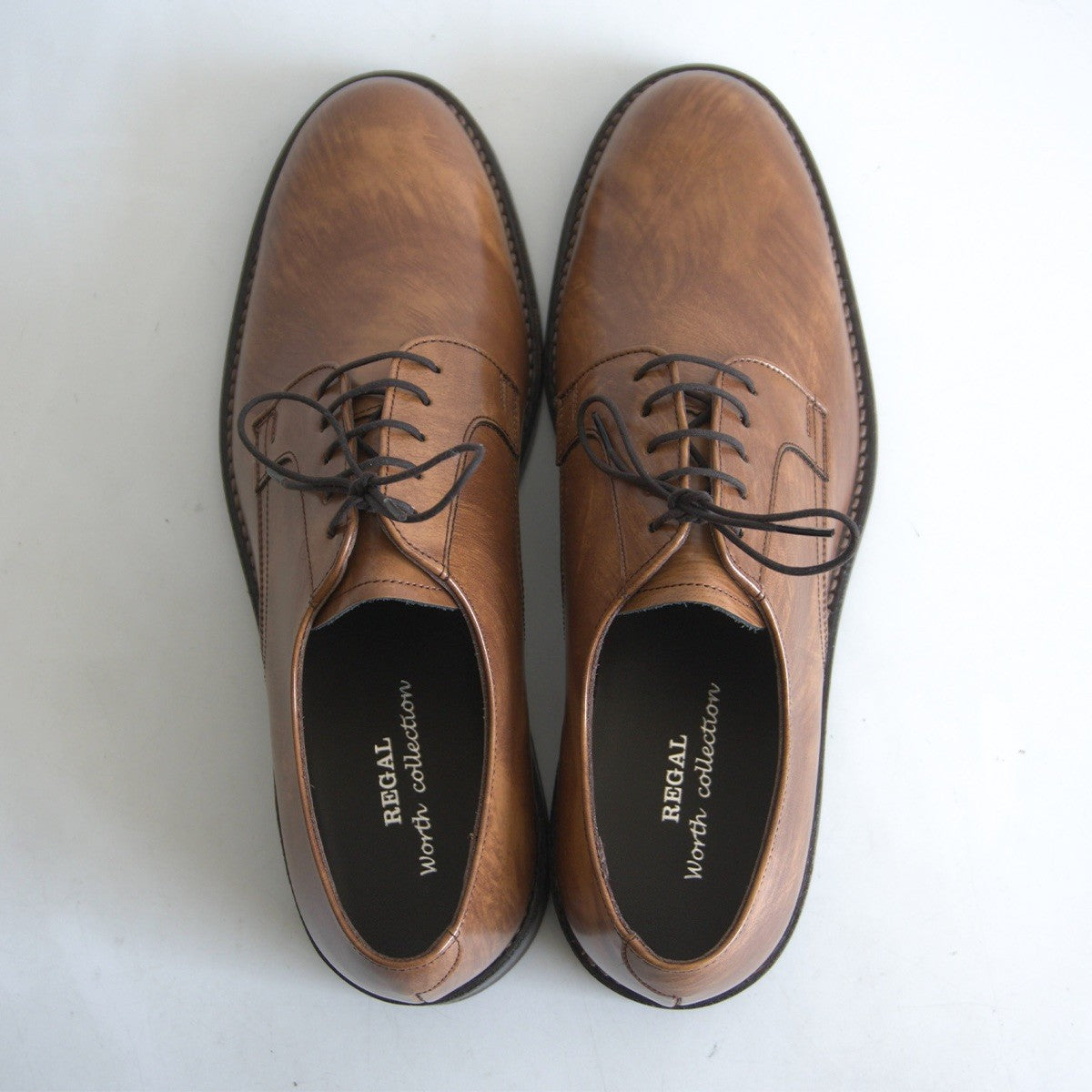 REGAL worth collection Plain toe leather shoes Size 26.5EE