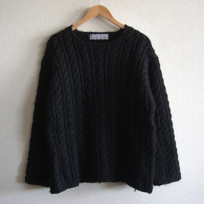 Comme des Garcons 00S Fisherman Knit Sweater Black Size M