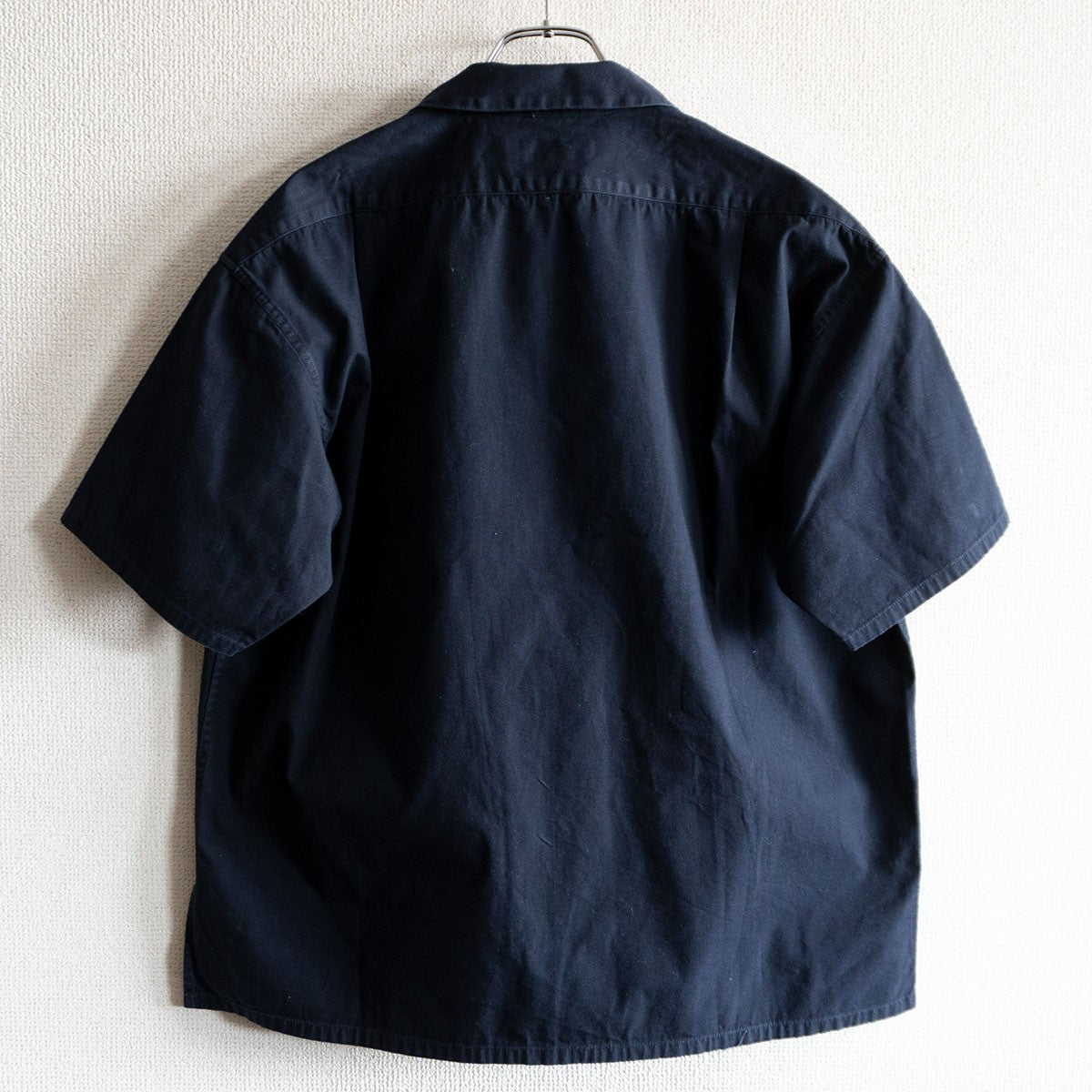 Nigel Cabourn OPEN COLLAR SHIRT COTTON TWILL Blue Size 46