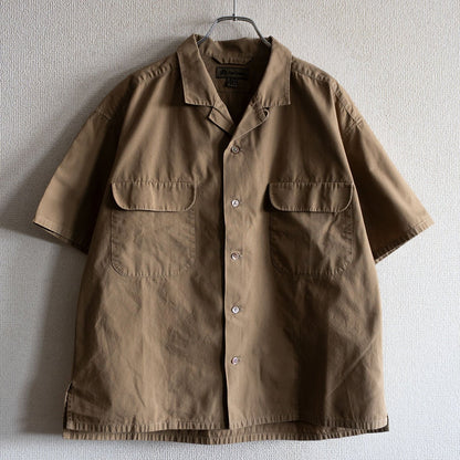 Nigel Cabourn OPEN COLLAR SHIRT COTTON TWILL Green Size 46