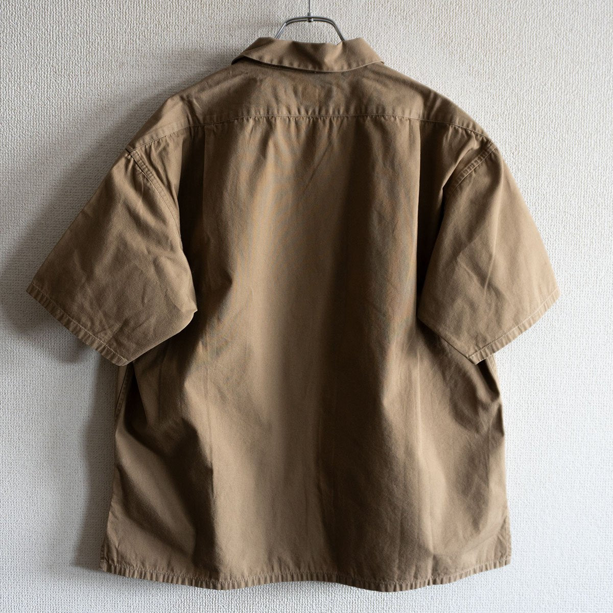 Nigel Cabourn OPEN COLLAR SHIRT COTTON TWILL Green Size 46