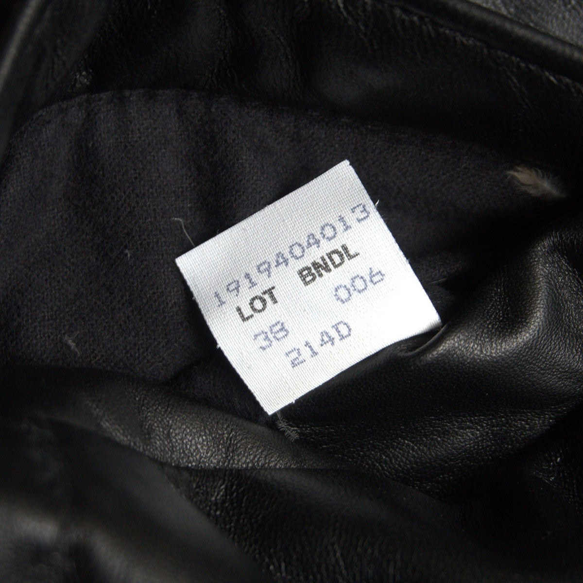 Schott Leather Down Jacket Black Size 38