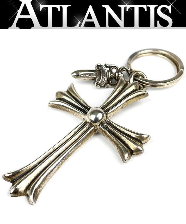 CHROME HEARTS Large Cross Keyring Silver Size ONE SIZE