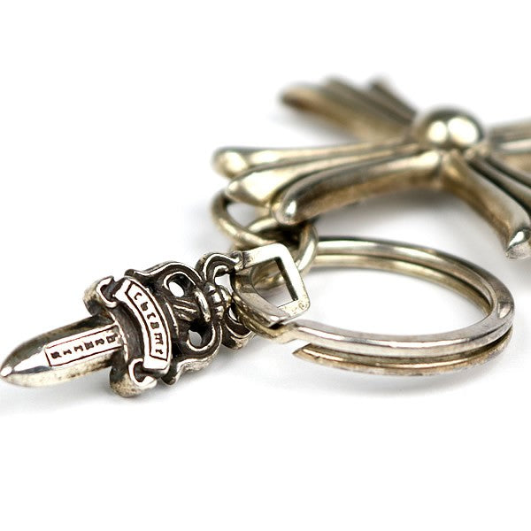 CHROME HEARTS Large Cross Keyring Silver Size ONE SIZE