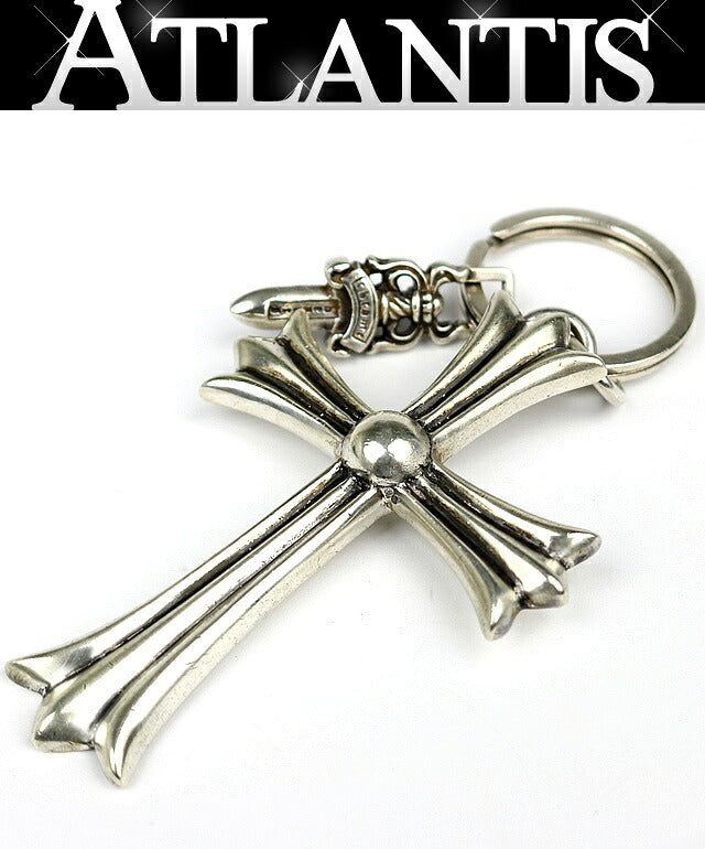 CHROME HEARTS Large Cross Keyring Silver Size ONE SIZE