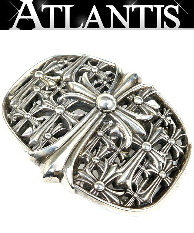 CHROME HEARTS 1.5 Cemetery Cross SV925 Silver Buckle
