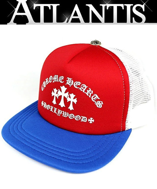 CHROME HEARTS New 3 Cross Tricolor Cap SV925 Size ONE SIZE