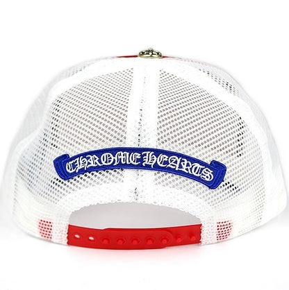 CHROME HEARTS New 3 Cross Tricolor Cap SV925 Size ONE SIZE