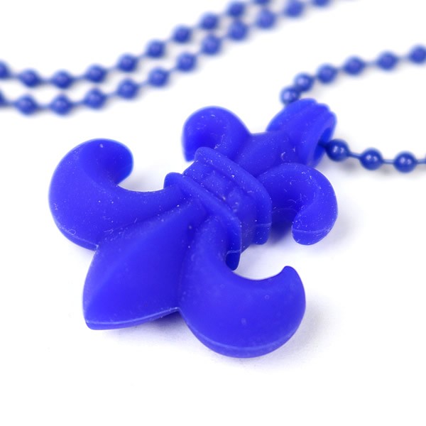 CHROME HEARTS BS Fleur Rubber Necklace Blue Size ONE SIZE