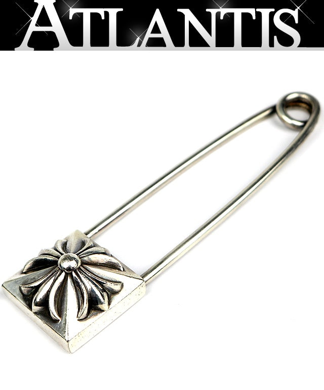 CHROME HEARTS XL Pyramid CH Plus Safety Pin Silver SV925