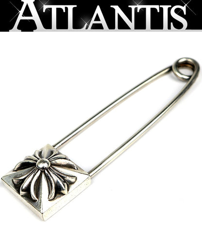 CHROME HEARTS XL Pyramid CH Plus Safety Pin Silver SV925