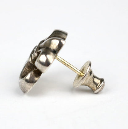 CHROME HEARTS Large BS Fleur Earring Silver Size ONE SIZE