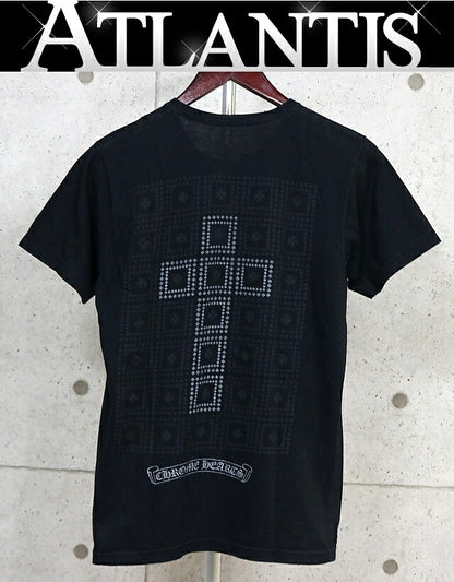 CHROME HEARTS Framed Cross Cotton T-Shirt Black Size S