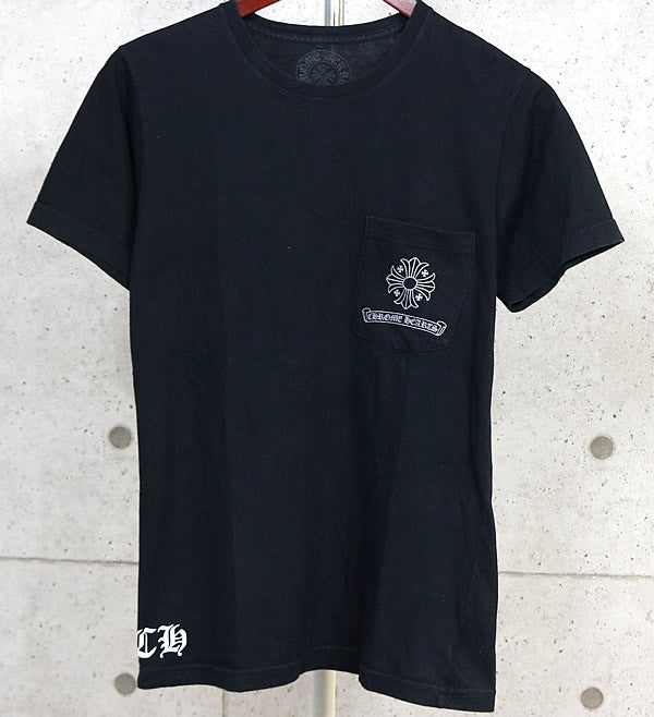 CHROME HEARTS Framed Cross Cotton T-Shirt Black Size S