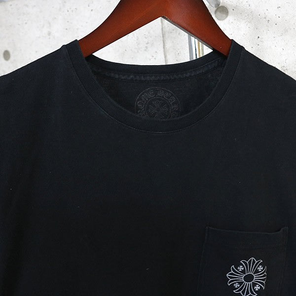 CHROME HEARTS Framed Cross Cotton T-Shirt Black Size S
