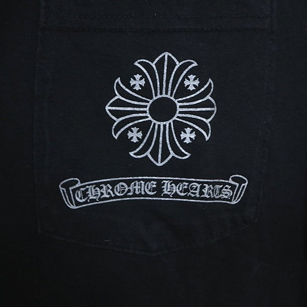 CHROME HEARTS Framed Cross Cotton T-Shirt Black Size S