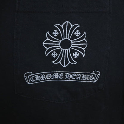 CHROME HEARTS Framed Cross Cotton T-Shirt Black Size S