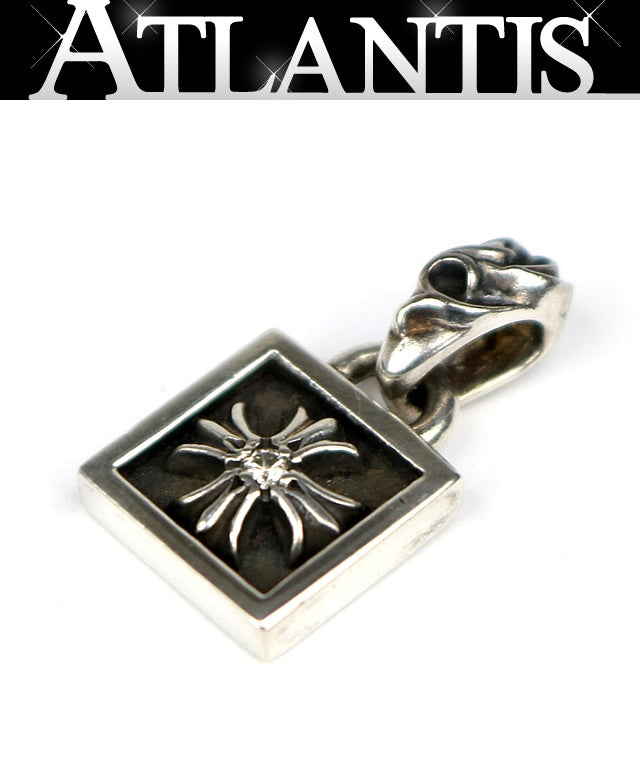 CHROME HEARTS Framed CH Plus 1P SV925 Silver Pendant Size ONE SIZE