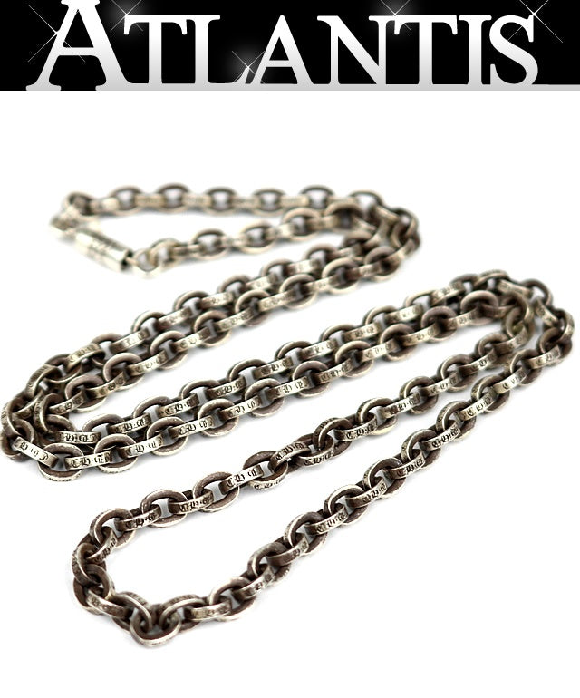 CHROME HEARTS Paper Chain 24in Necklace Silver Size ONE SIZE