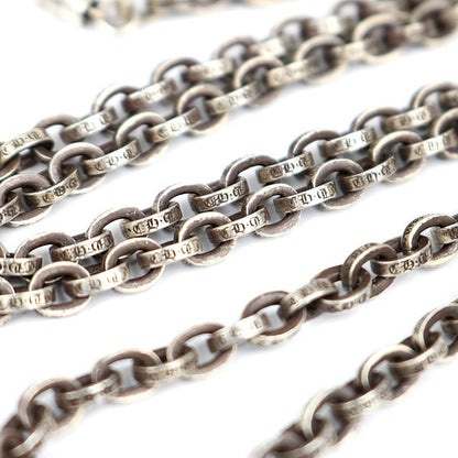 CHROME HEARTS Paper Chain 24in Necklace Silver Size ONE SIZE