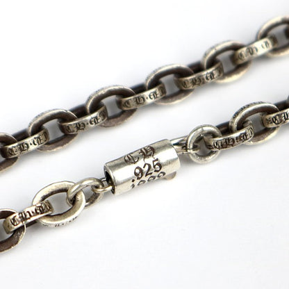 CHROME HEARTS Paper Chain 24in Necklace Silver Size ONE SIZE