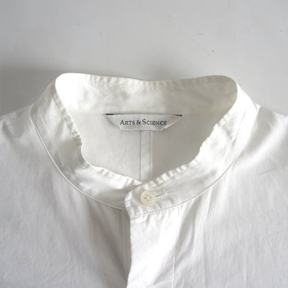 Arts & Science Band Collar Shirt White Size 3