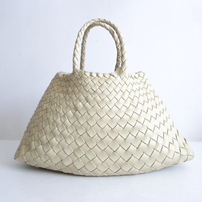 Dragon Diffusion Santa Croce Mesh Handbag White