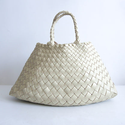 Dragon Diffusion Santa Croce Mesh Handbag White