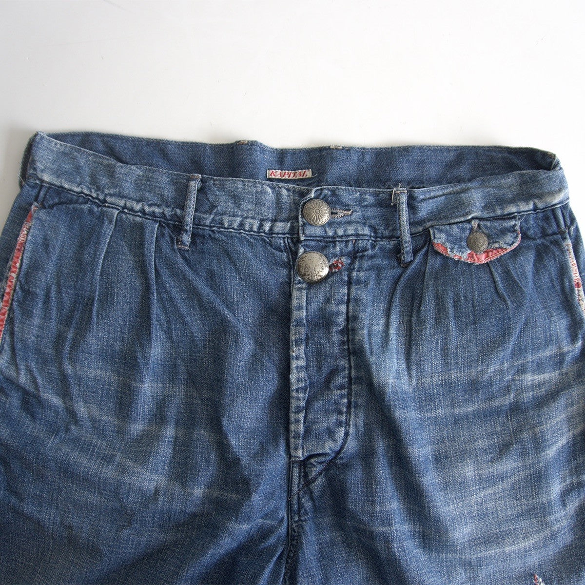 Kapital Kountry Repaired Denim Shorts finish Size 40