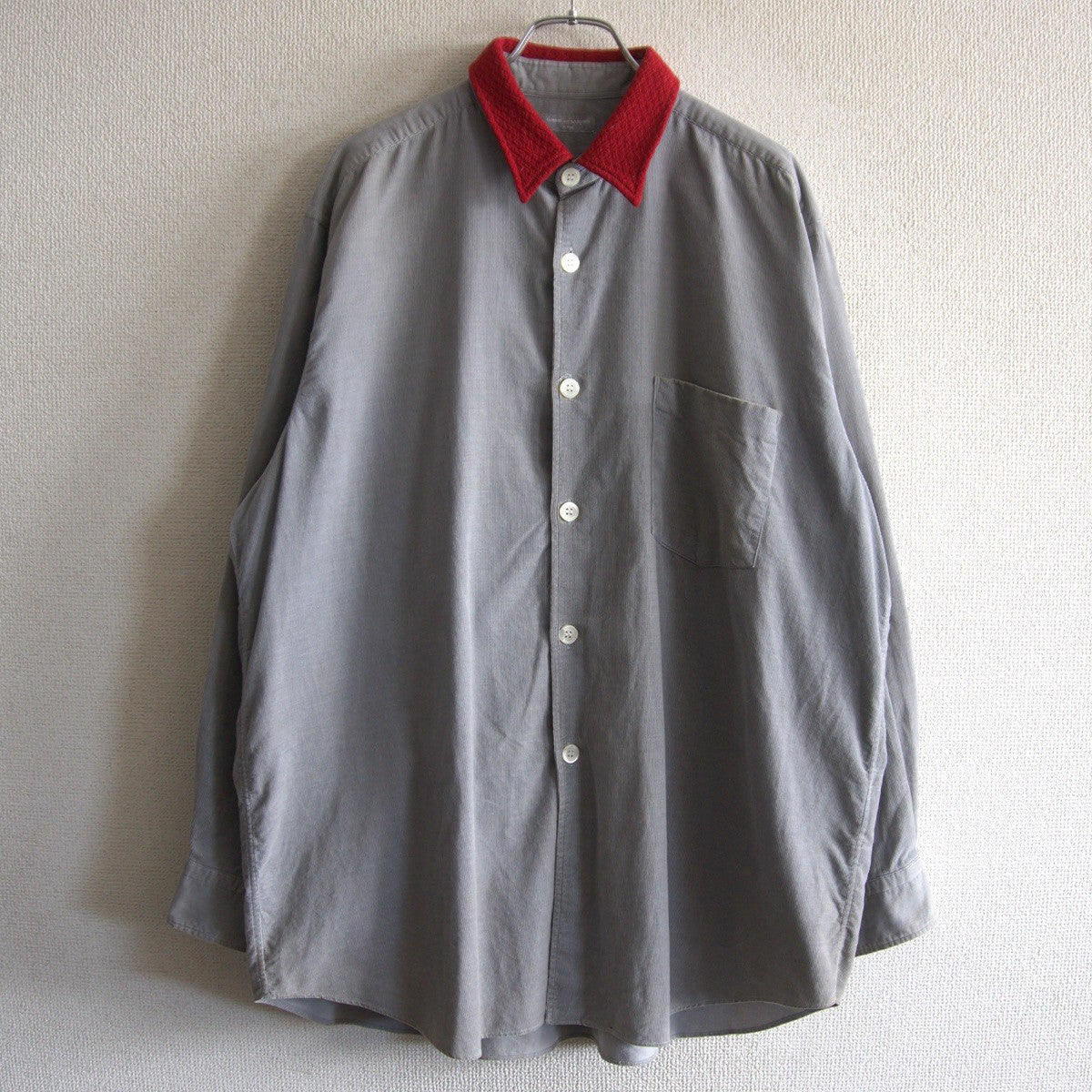 Comme des Garcons 00 Contrast Collar Corduroy Shirt Size XL