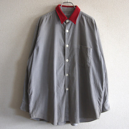 Comme des Garcons 00 Contrast Collar Corduroy Shirt Size XL
