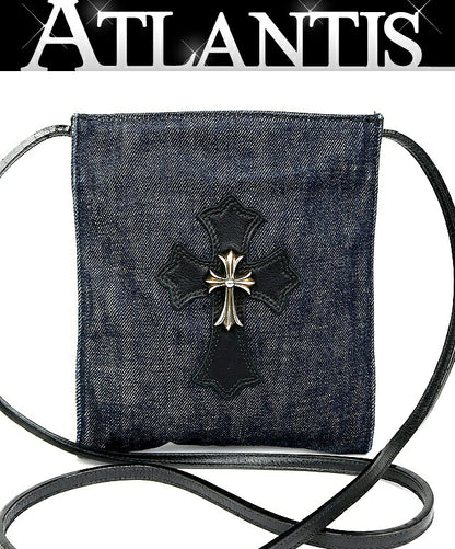 CHROME HEARTS Square Pocket CH Cross Denim SV925 Multi