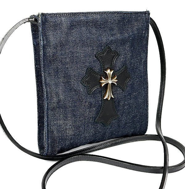 CHROME HEARTS Square Pocket CH Cross Denim SV925 Multi