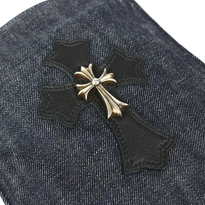 CHROME HEARTS Square Pocket CH Cross Denim SV925 Multi