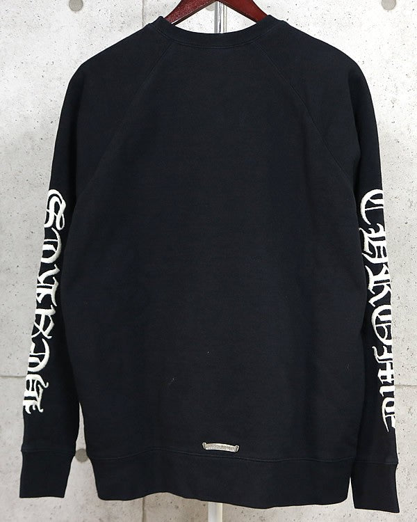 CHROME HEARTS SLO RIDE Crewneck Sweatshirt Black Size L