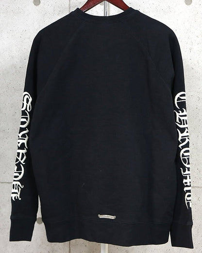 CHROME HEARTS SLO RIDE Crewneck Sweatshirt Black Size L