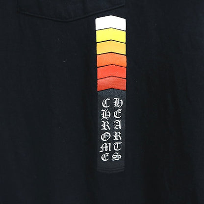 CHROME HEARTS Gradient Logo Cotton T-Shirt Black Size L