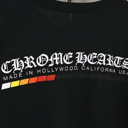 CHROME HEARTS Gradient Logo Cotton T-Shirt Black Size L